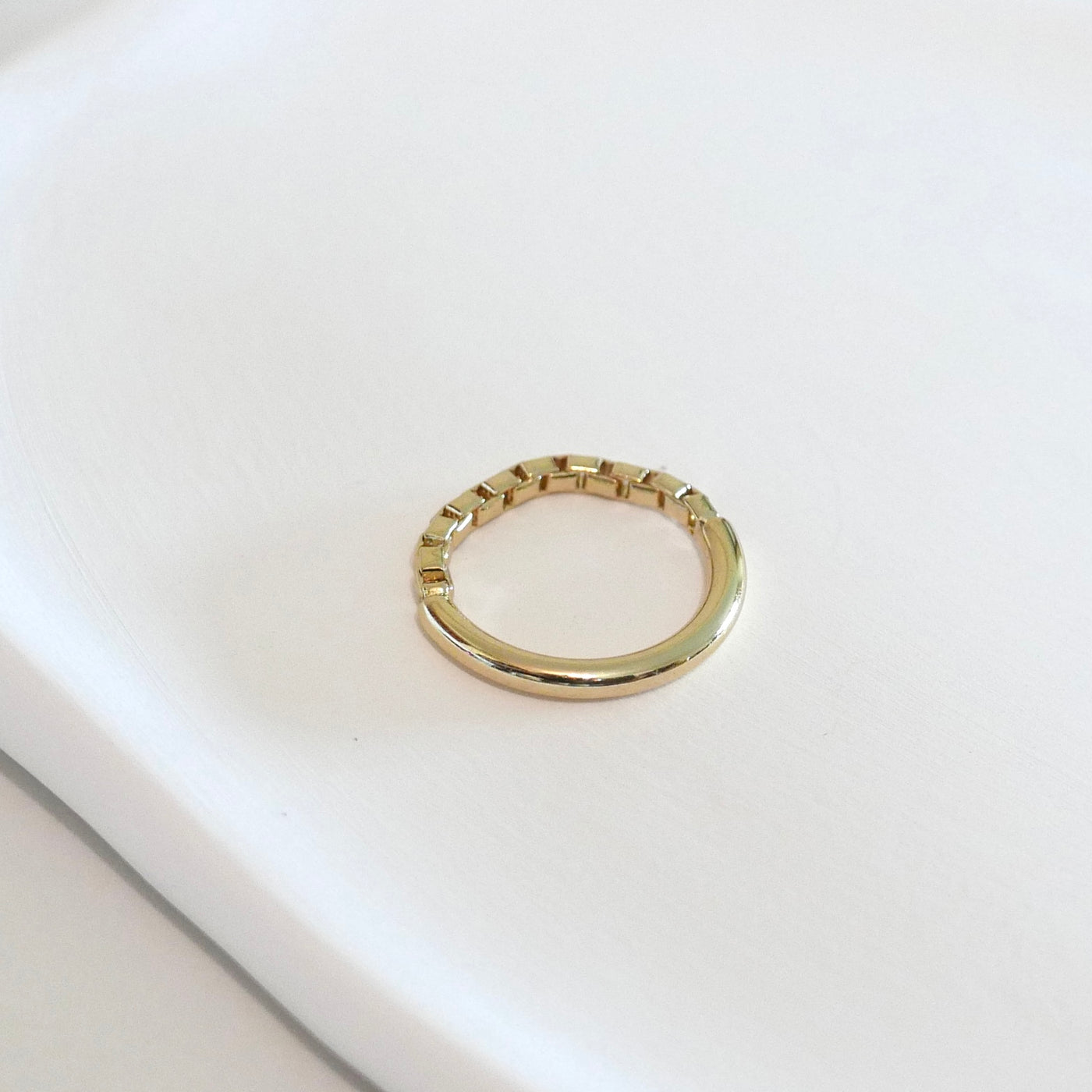 Paula Thin Half Braided Ring