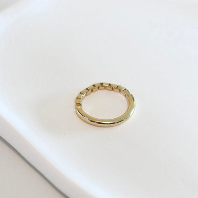 Paula Thin Half Braided Ring