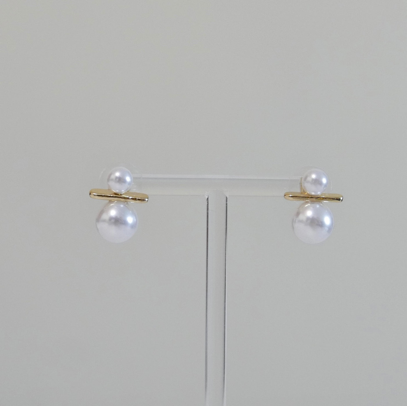 Noel Double Pearl Studs