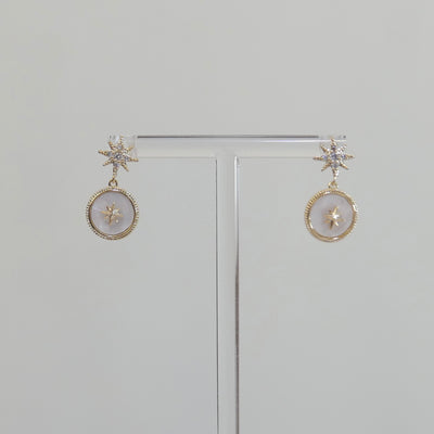 Seren Star Pendant Earrings