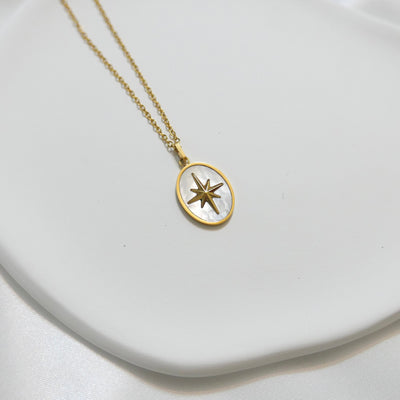 Octa Star Mother of Pearl Necklace