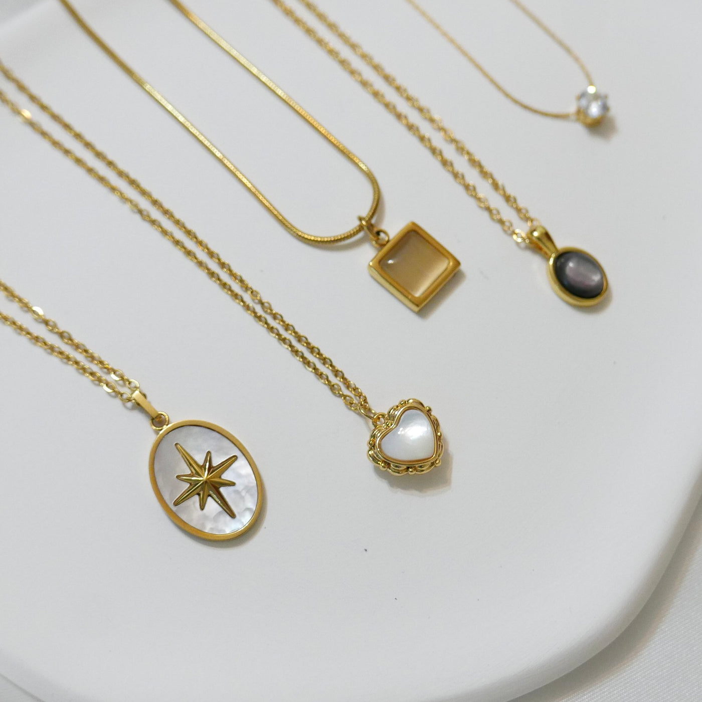 Octa Star Mother of Pearl Necklace