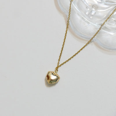 Moonlight Puff Heart Necklace