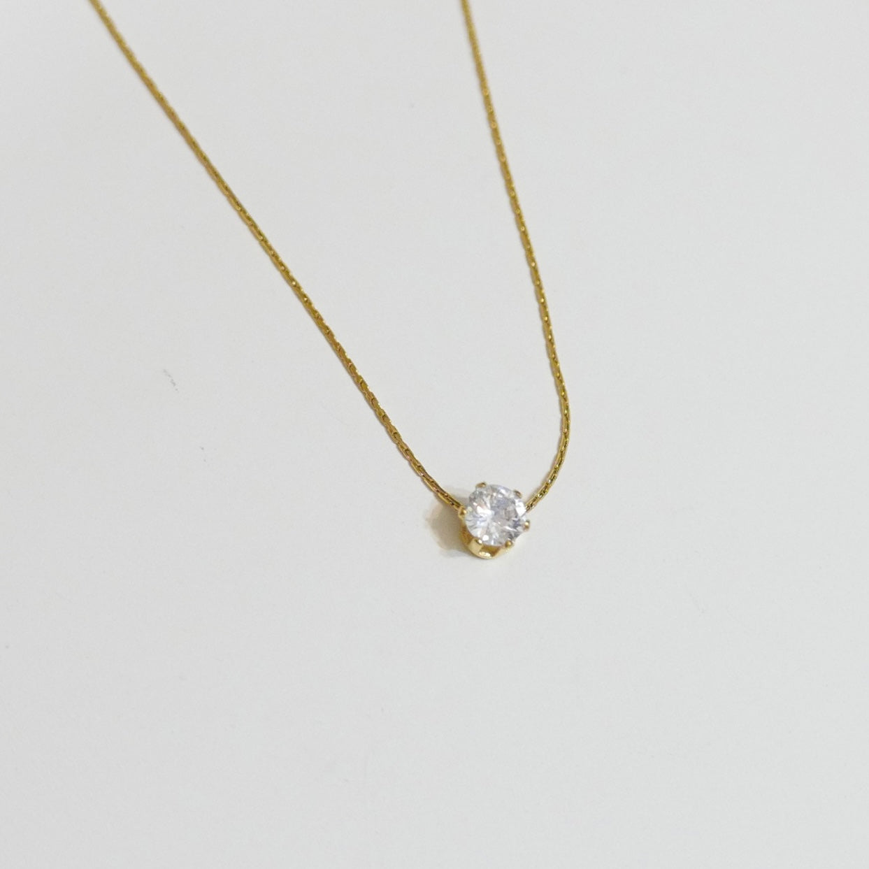 Essential Clear Zircon Necklace