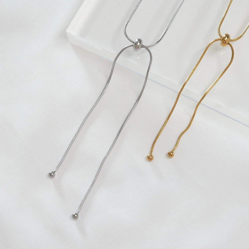 Nora Lariat Drawstring Necklace – Eunoia Jewellery Curator