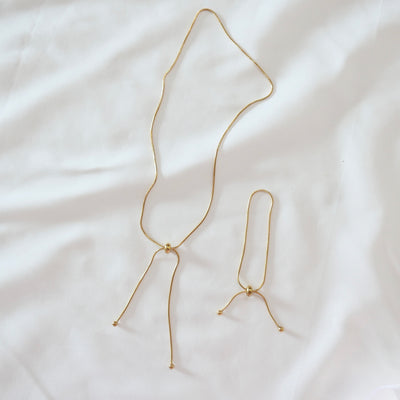 Nora Lariat Drawstring Necklace