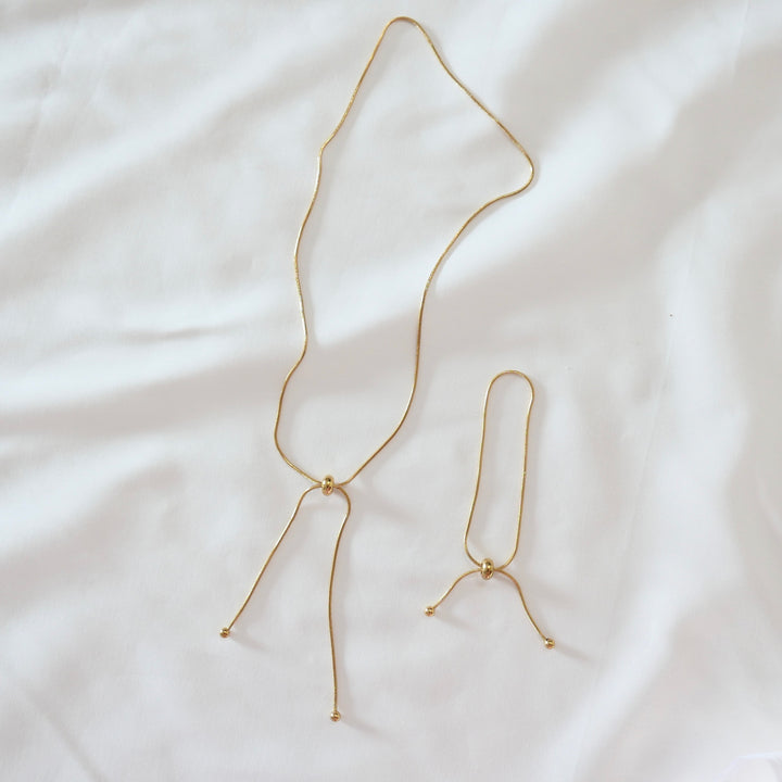 Nora Lariat Drawstring Necklace – Eunoia Jewellery Curator
