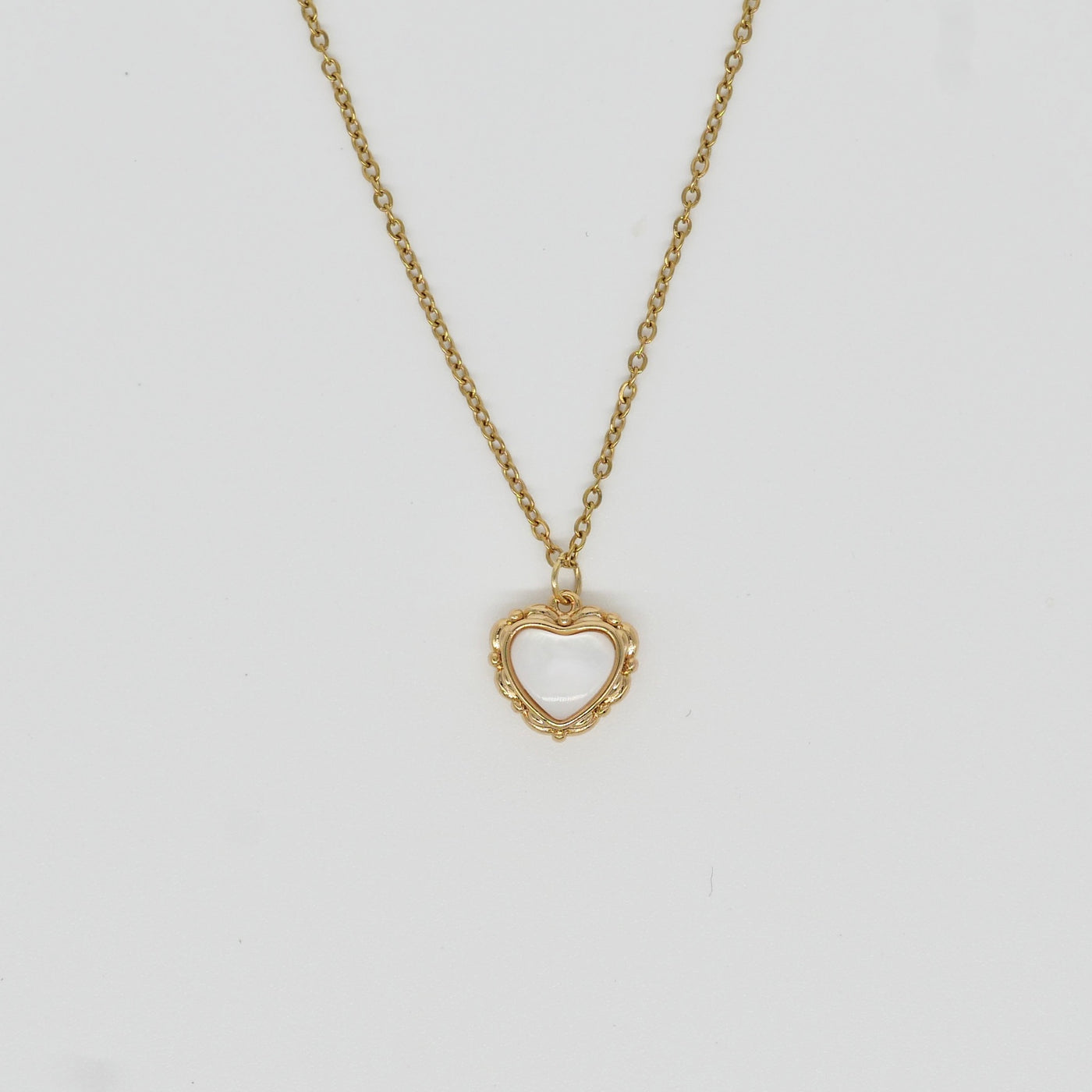 Moonlight Puff Heart Necklace