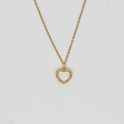 Moonlight Puff Heart Necklace