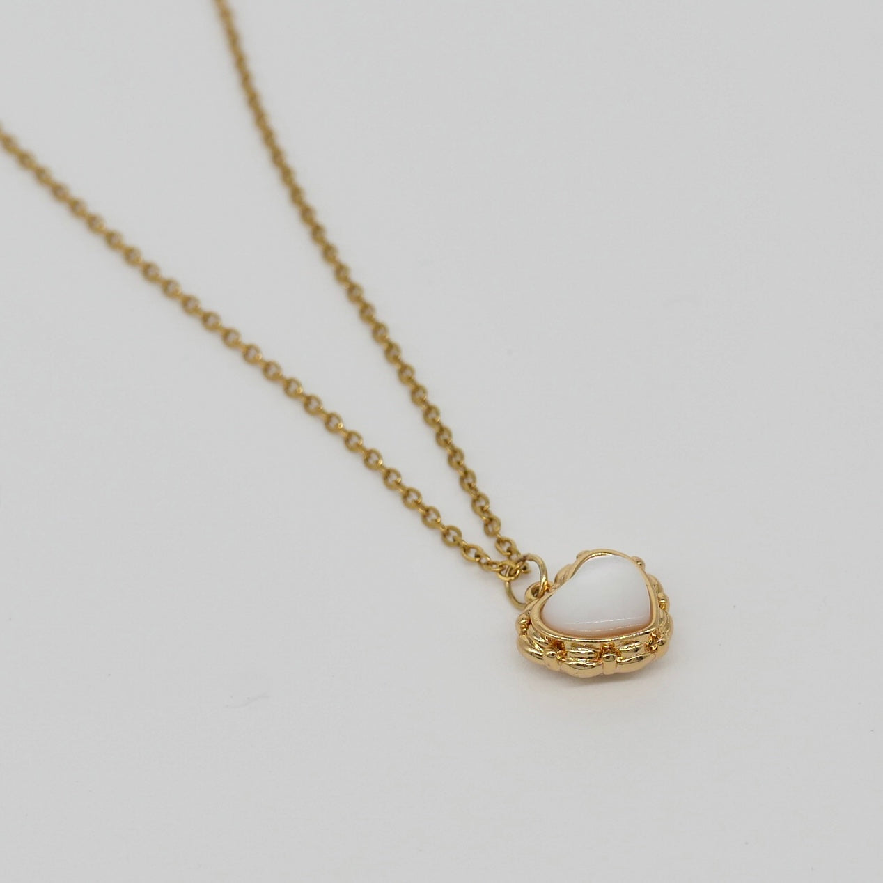 Moonlight Puff Heart Necklace