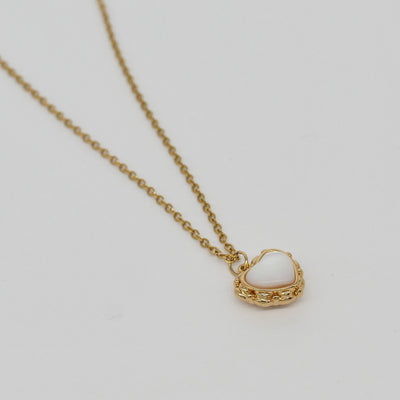 Moonlight Puff Heart Necklace