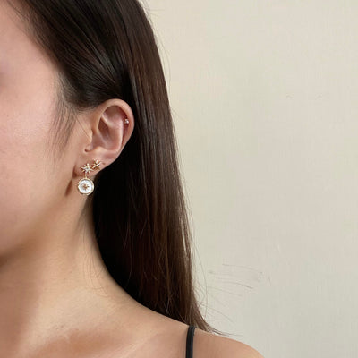 Seren Star Pendant Earrings