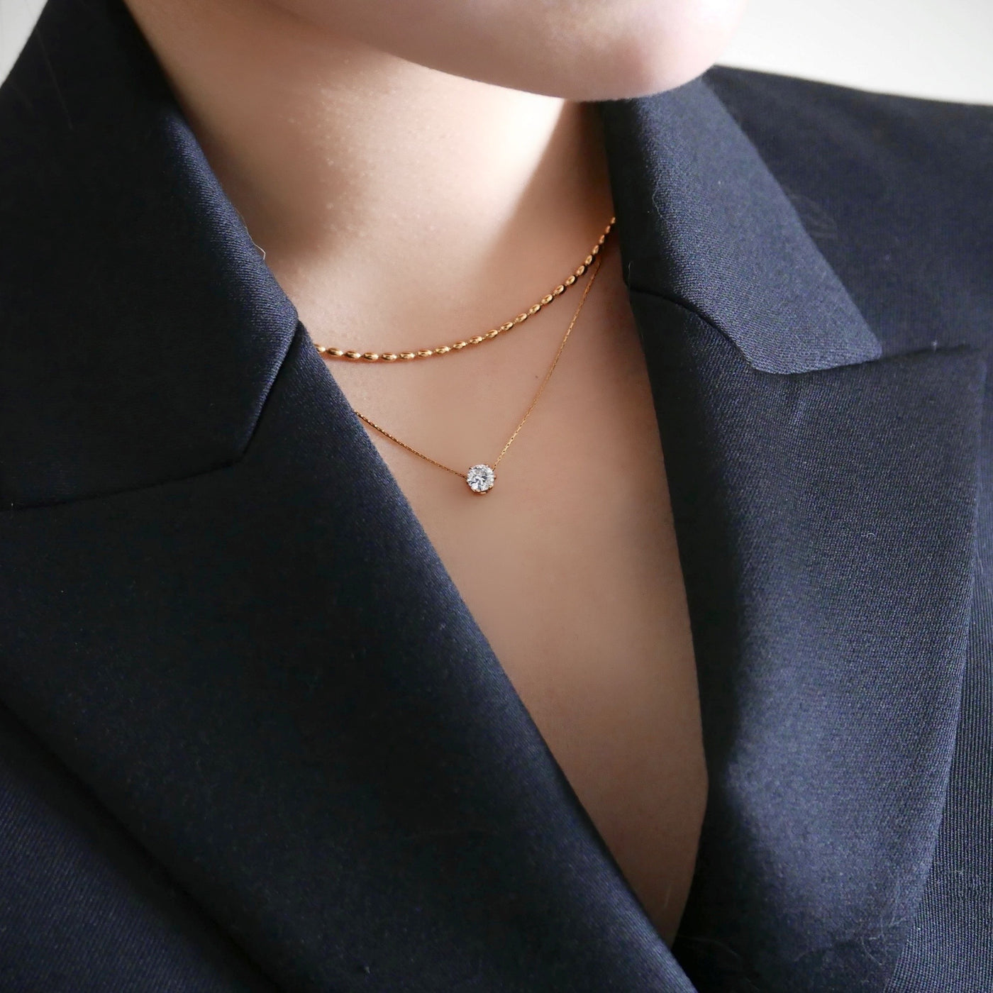 Essential Clear Zircon Necklace