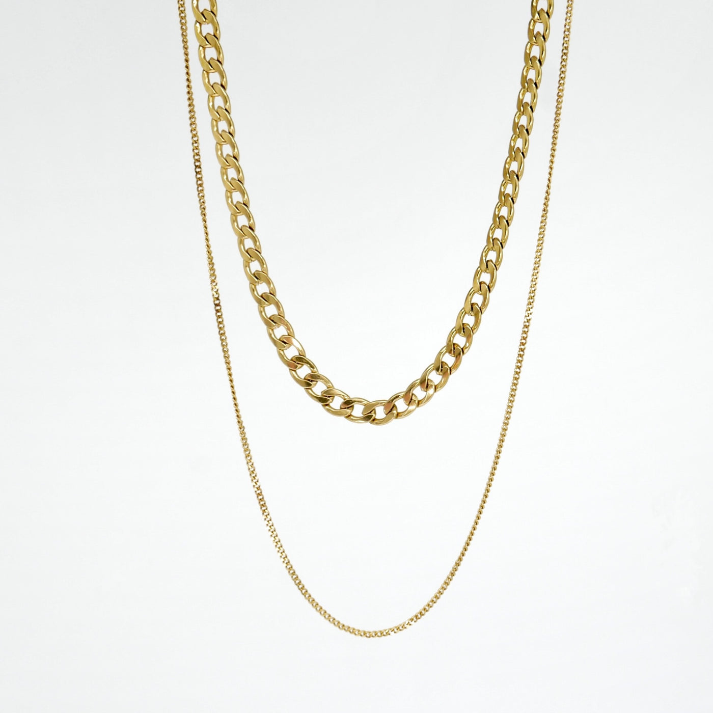 Isla Layered Curb Chain Necklace