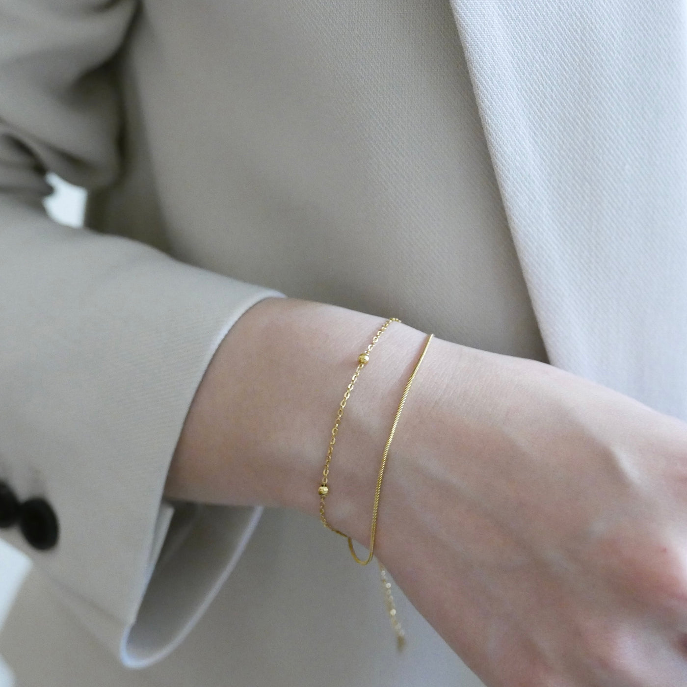 Kamile Double Chain Bracelet