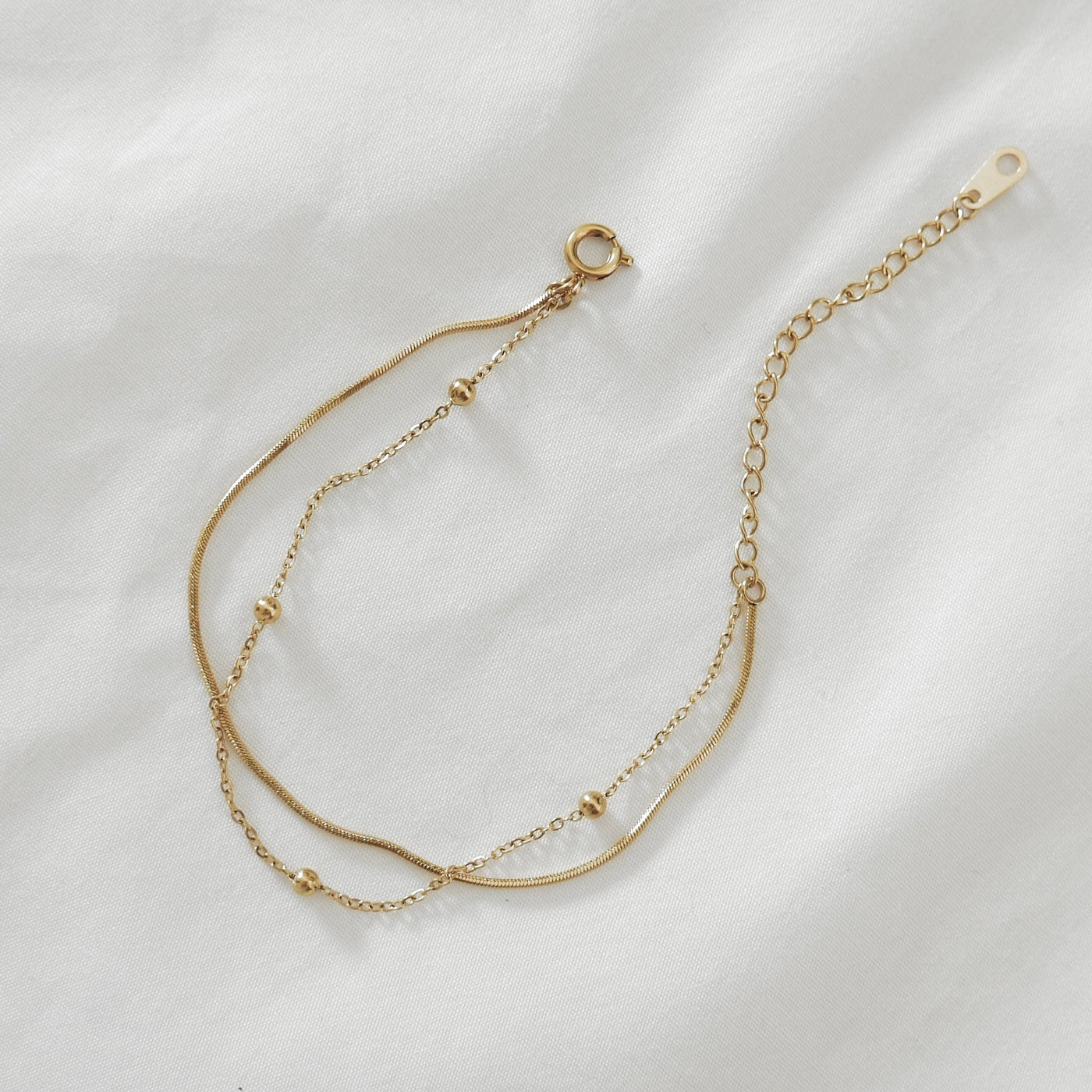 Kamile Double Chain Bracelet