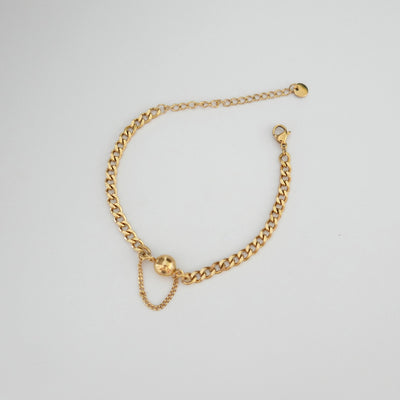 Drop Chain Ball Bracelet