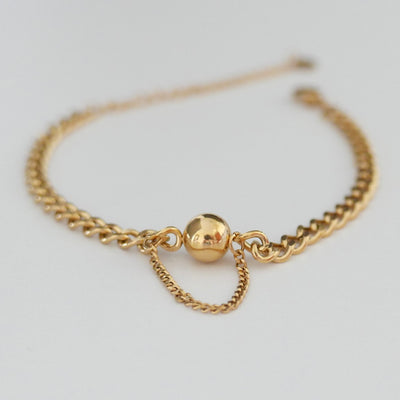 Drop Chain Ball Bracelet