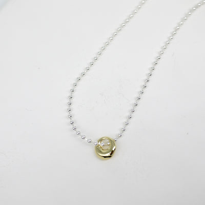 Bi-Colour Halo Beaded Necklace